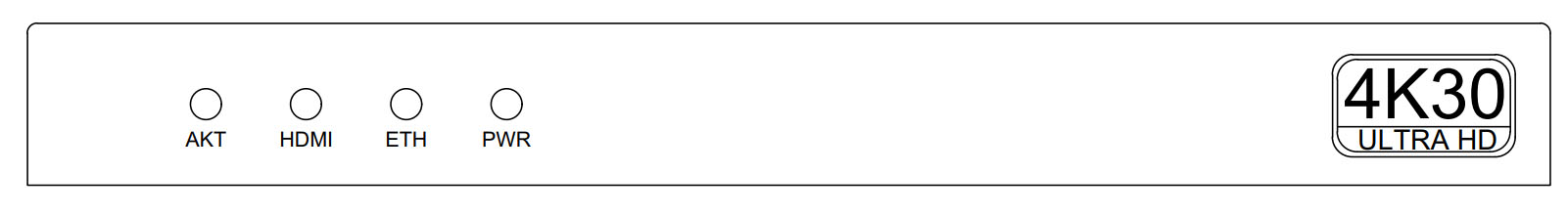 Внешний вид AV-Production HDMI-STP-4K2-IP. Передняя панель